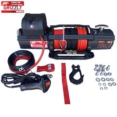 ΕΡΓΑΤΗΣ Grizzly Winch 12000 lbs GEAR RATIO 72.5:1 with synthetic rope ***ΛΑΔΑΣ-4Χ4***