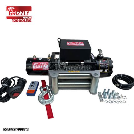 ΕΡΓΑΤΗΣ GRIZZLY WINCH  12.000 LBS WIRE ROPE ***ΛΑΔΑΣ-4Χ4*** ***ΕΤΟΙΜΟΠΑΡΑΔΟΤΟΣ***