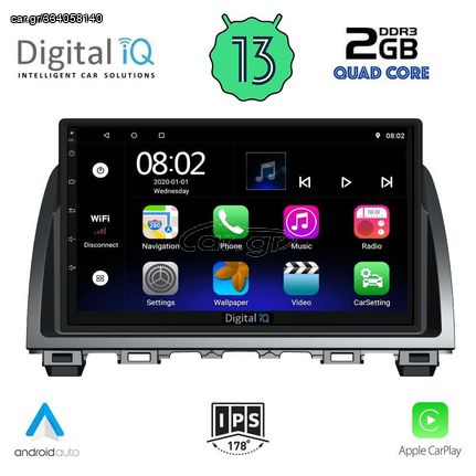 Εργοστασιακή οθόνη OEM MAZDA 6 2012-2017 με οθόνη αφής 9″ & Android 13 !! GPS-Bluetooth-USB-SD ΓΡΑΠΤΗ εγγύηση 2 ετών!!