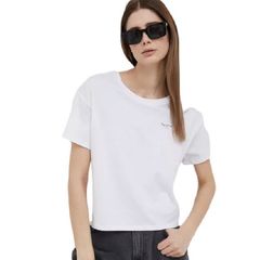 Γυναικείο t-shirt PEPE JEANS WIMANI PL505483-PJ0/800/WHITE