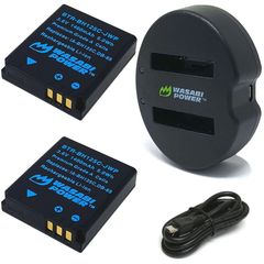 Wasabi Power Battery 2-Pack (1400mAh) and Charger for Ricoh DB-65 έως 12 άτοκες δόσεις ή 24 δόσεις