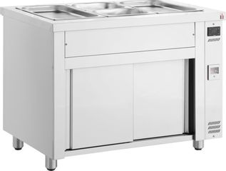 ΠΡΟΣΦΟΡΑ!!! MDV714/WH (Για 4 GN 1/1) Μπαιν Μαρί Επιδαπέδιο Χωρίς Βιτρίνα & Ρόδες 141x70x89cm