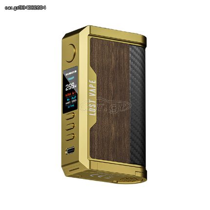 Centaurus Q200 Box Mod by Lost Vape - GOLD TEAK WOOD