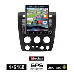 KIROSIWA HUMMER H3 (2005 - 2009) Android οθόνη αυτοκίνητου 4GB με GPS WI-FI (ηχοσύστημα αφής 9.7" ιντσών OEM Youtube Playstore MP3 USB Radio 4+64GB Bluetooth Mirrorlink εργοστασιακή, 4x60W, AUX)