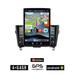 KIROSIWA NISSAN QASHQAI (μετά το 2014) Android οθόνη αυτοκίνητου 4GB με GPS WI-FI (ηχοσύστημα αφής 9.7" ιντσών OEM Youtube Playstore MP3 USB Radio 4+64GB Bluetooth Mirrorlink εργοστασιακή, 4x60W, AUX)