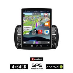 KIROSIWA SMART 453 (μετά το 2016) Android οθόνη αυτοκίνητου 4GB με GPS WI-FI (ηχοσύστημα αφής 9.7" ιντσών FORTWO OEM Youtube Playstore MP3 USB Radio 4+64GB Bluetooth Mirrorlink εργοστασιακή, AUX,