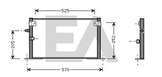 ΨΥΓΕΙΟ A/C 2.0-2.4cc ΠΕΤΡ. (52x30)ΠΑΡ.ΟΔ - 011006410 Aftermarket