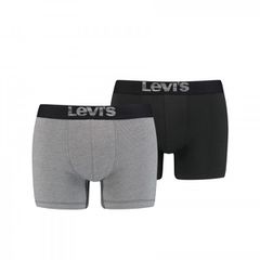 Levi's Ανδρκό Μπόξερ Μονόχρωμο Απο Οργανικό Βαμβάκι Σετ 2 Τεμάχια Optical Illusion