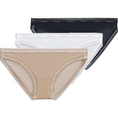 Calvin Klein Γυναικεία Slip 3Pack με Δαντέλα