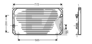 ΨΥΓΕΙΟ A/C (69x34) 92-93 (9/12,9) - 088706400 Aftermarket