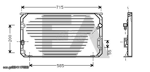 ΨΥΓΕΙΟ A/C (69x34) 92-93 (9/12,9) - 088706400 Aftermarket