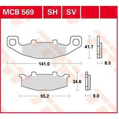 ΤΑΚΑΚΙΑ MCB569SV ΜΕΤΑΛ ΕΜΠΡ TRW LUCAS ΓΕΡΜΑΝ F129