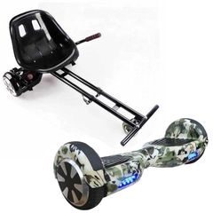 Smart '24 ΣΕΤ ΗΛΕΚΤΡΙΚΟ ΠΑΤΙΝΙ HOVERBOARD 6,5" CAMOUFLAGE ΚΑΙ  WHEEL HOVERBOARD GOKART ΚΑΘΙΣΜΑ