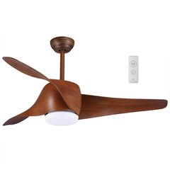 Life Godiva Ανεμιστήρας Οροφής 75cm, 85W με Φως και Τηλεχειριστήριο Καφέ