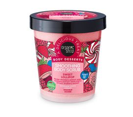 Natura Siberica Organic Shop Body Desserts Smoothing Body Scrub Sweet Lollipop 450ml Απολεπιστικό Σώματος Λείανσης