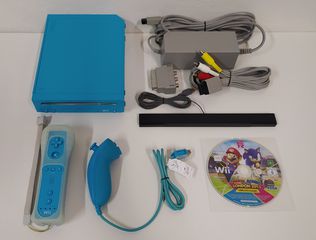 Nintendo Wii Blue + Mario & Sonic