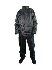 Αδιάβροχο Σετ Μηχανής A501 Μαύρο Με Κόκκινη Ρίγα