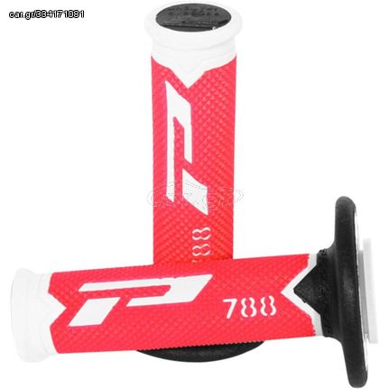 Χερούλια Pro Grip 788 Triple Density Offroad White/Red/Black