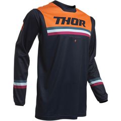 Μπλούζα Μηχανής Thor MX Pulse Pinner Μπλε Πορτοκαλί
