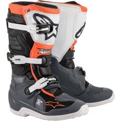 Μπότες Παιδικές Νεανικές off road Alpinestars Tech 7s Boots Black/Gray/White/Fluo Orange