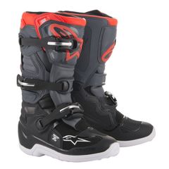 Μπότες Παιδικές Νεανικές Apinestars off road tech 7s Boots Black/Dark Blue/Red fluo