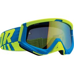 Μάσκα γυαλί motocross Thor MX Sniper με ζελατίνα καθρέφτη μπλε- κίτρινη