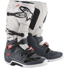 Μπότες Mηχανής Alpinestars Tech7 Boots Dark Gray/Lighth Gray/Fluo Red