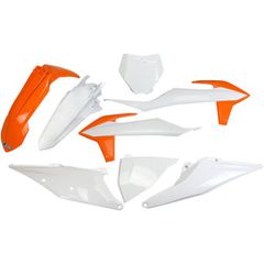 Σετ Κουστούμι Πλαστικών KTM SXF 19/20 UFO Πορτοκαλί/Λευκό
