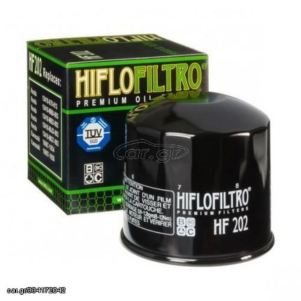 Φίλτρο Λαδιού HIFLOFILTRO HF202 Εφαρμόζει σε μοντέλα  Kawasaki/Honda