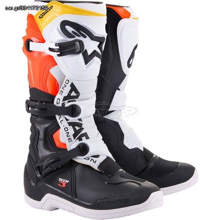 Μπότες Μηχανής Alpinestars Tech 3 Boots Black/Red/White/Yellow
