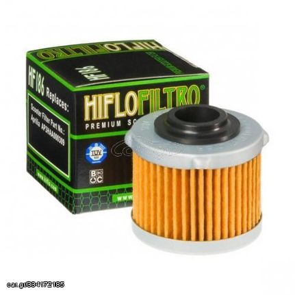 Φίλτρο Λαδιού HIFLOFILTRO HF186 Εφαρμόζει σε μοντέλα Aprilia