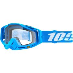 Μάσκα μηχανής MX100% Racecraft σιελ με διάφανο γυαλί