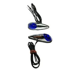 Φλας Mini Με Αυτοκόλητα Χρώμιο/Μπλε