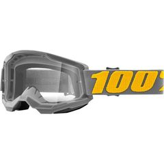 Μάσκα Μηχανής 100% Strata 2 Goggles Gray με καθαρό φακό