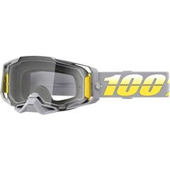 Μάσκα Μηχανής 100% Armega Goggles Gray με καθαρό καθρέφτη