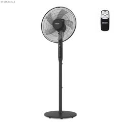 HAEGER Premium SF-16R.013A Ψηφιακός ανεμιστήρας Μαύρος – 3 ταχύτητες, 2 σε 1, 45 W