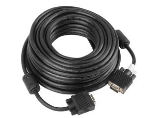 Lanberg CA-VGAC-10CC-0100-B VGA cable 10 m VGA (D-Sub) Black