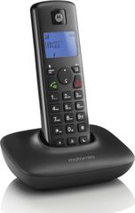 Motorola T401+ Μαύρο Ασύρματο Τηλέφωνο με Aνοιχτή Aκρόαση (Ελληνικό Μενού)*