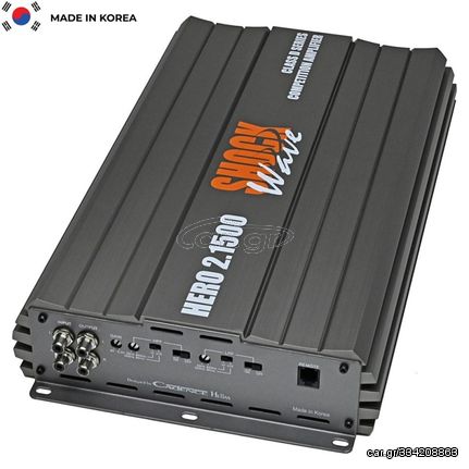 ShockWave Class D 2Channel HERO2.1500 (2x1500Wrms) Made in Korea