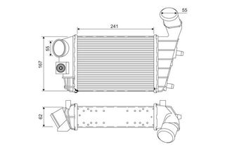 ΨΥΓ.INTERC.1,9 JTD (240x172x62) για ALFA ROMEO 147 00-10