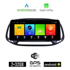 FIAT DOBLO (μετά το 2015) Android οθόνη αυτοκίνητου 2GB (+32GB) με GPS WI-FI (ηχοσύστημα αφής 12.3" ιντσών OEM Android Auto Apple Carplay Youtube Playstore MP3 USB Radio Bluetooth Mirrorlink εργο