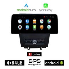 KIROSIWA FORD MUSTANG (2010 - 2015) Android οθόνη αυτοκίνητου 4GB (+64GB) με GPS WI-FI (ηχοσύστημα αφής 12.3" ιντσών OEM Android Auto Apple Carplay Youtube Playstore MP3 USB Radio Bluetooth Mirro