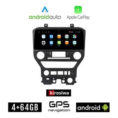 KIROSIWA FORD MUSTANG (2015 - 2020) Android οθόνη αυτοκίνητου 4GB (+64GB) με GPS WI-FI (ηχοσύστημα αφής 12.3" ιντσών OEM Android Auto Apple Carplay Youtube Playstore MP3 USB Radio Bluetooth Mirro