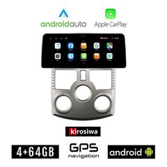 KIROSIWA DAIHATSU TERIOS (2006 - 2017) Android οθόνη αυτοκίνητου 4GB (+64GB) με GPS WI-FI (ηχοσύστημα αφής 12.3" ιντσών OEM Android Auto Apple Carplay Youtube Playstore MP3 USB Radio Bluetooth Mi