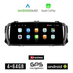 KIROSIWA CITROEN SPACETOURER (μετά το 2016) Android οθόνη αυτοκίνητου 4GB (+64GB) με GPS WI-FI (ηχοσύστημα αφής 12.3" ιντσών OEM Android Auto Apple Carplay Youtube Playstore MP3 USB Radio Bluetoo