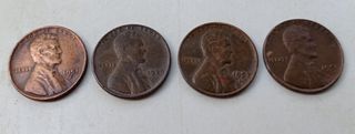 Κέρματα του ενός σέντ με τη μορφή του Λίνκολν 