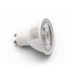 Λάμπα LED GU10 8W 230V με θερμό φως 3000Κ δέσμης 38° 800lm και σώμα αλουμινίου με πλαστική επικάλυψη