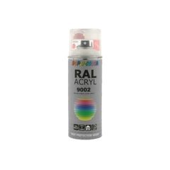 DUPLI-COLOR ΓΚΡΙΖΟΛΕΥΚΟ ΧΡΩΜΑ RAL 9002 ΓΚΡΙΖΟΛΕΥΚΟ 670633 Υψηλής ποιότητας, ταχυστέγνωτο ακρυλικό χρώμα σε απόχρώση σύμφωνα με το πρότυπο RAL. Ιδανικό για ακριβείς βαφές και επιδιορθώσεις μικρών επιφα