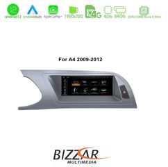 Bizzar AUDI A4 (B8) 2008-2012 8.8″ Android 12 8Core Navigation Multimedia Station