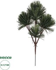 GloboStar Artificial Garden Pinus Massoniana Branch Τεχνητό Διακοσμητικό Κλαδί Πεύκου Π50 x Υ70cm - (20219)